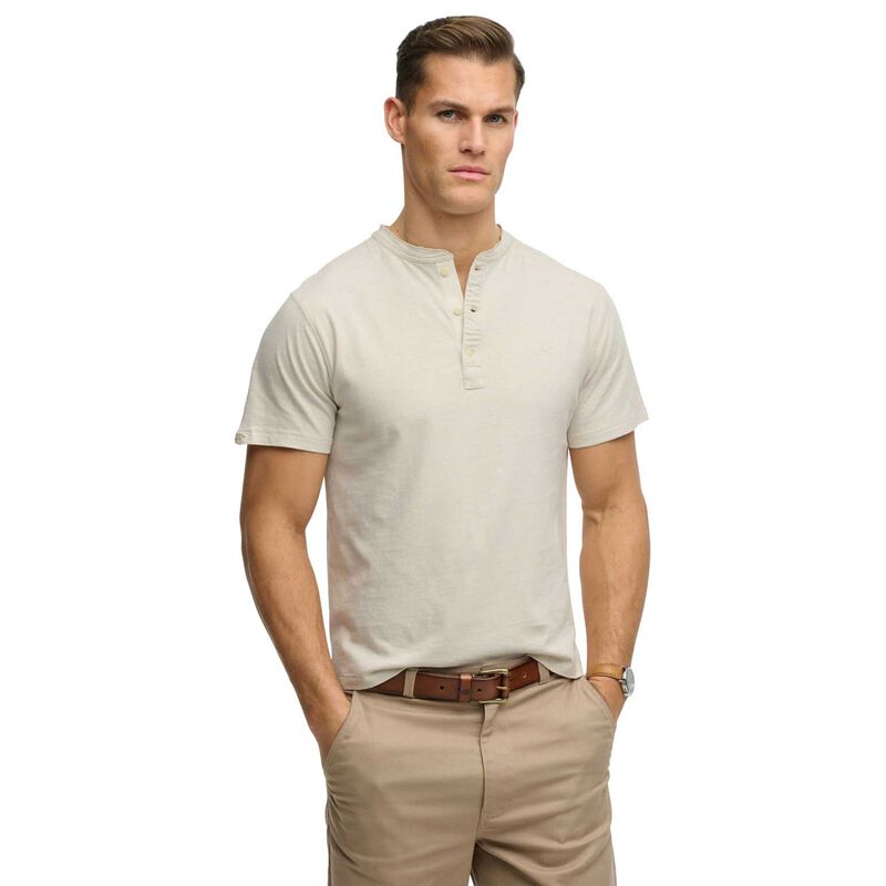 Superdry Classic Cotton Linen Short Sleeve Grandad image number 0